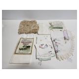 Assorted vintage linen collection