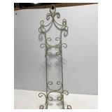 Distressed metal plate rack display