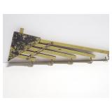 Green wall rack with hooks