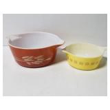 Two Pyrex bowls