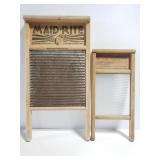 Vintage glass and metal washboards