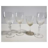 Four wine glasses