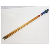 Six vintage wood arrows