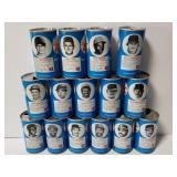 Vintage RC Cola baseball cans collection, 1970