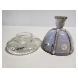 Glass/ceramic candlestick holders