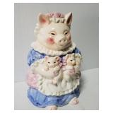 Heritage Mint momma pig ceramic cookie jar