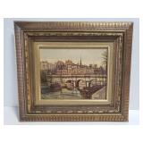 Framed Italian scene print