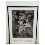 Custom framed Ansel Adams poster