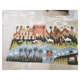 Large wool tapestry rug