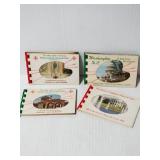 Four vintage souvenir photo booklets