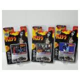 Three sealed "KISS" Gene Simmons diecast cars