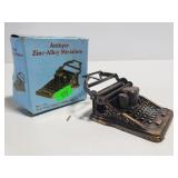 Zinc-alloy miniature typewriter pencil sharpener