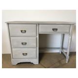 Gray painted desk