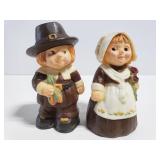 Pilgrim boy and girl salt/pepper shakers