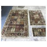 Bachtiari three rug set - like new