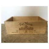 Far Niente Napa Valley wood wine crate box