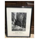 Framed Ansel Adams mural project art photo print