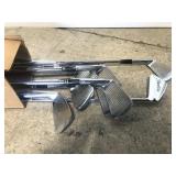 Golf club irons set in box