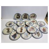 Collection of 20 Christmas plates