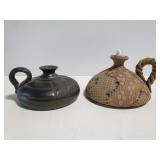 Pottery candle holders