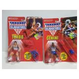 American Gladiator Turbo and Gemini figures