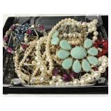 Costume jewelry necklace collection