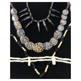 Tribal beaded necklace jewelry collection