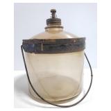 Vintage glass stove fuel canister