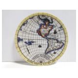 Small map decorative plate