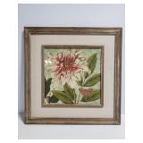 August Company framed floral art print