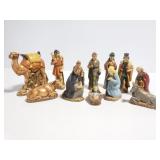 Holland Mold ceramic nativity scene set