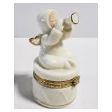 Formalities porcelain angel  baby trinket box