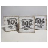 Wood stand alone Dog art