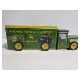 John Deere semi 3 compartment tin
