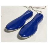 Retro blue Norwegian electric shoe warmers