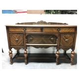 Antique buffet w/ spindle legs