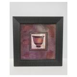 Framed pottery print wall art