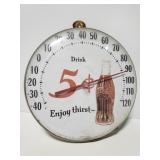 Vintage 1970s CocaCola outdoor thermometer