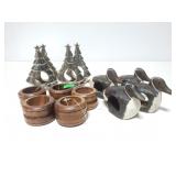 Three sets of napkin rings