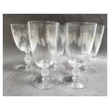 Glass ball stem cocktail glasses