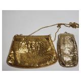 Vintage metal sequin purse and spectacle case
