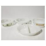 Anchor-Hocking Glasbake and Fire King, 4 pieces