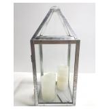 Large decorative lantern w/ battery candles