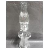 Clear glass oil lamp