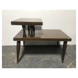 Mid century modern tiered end table