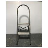 Metal folding step stool