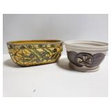 Two ceramic planters