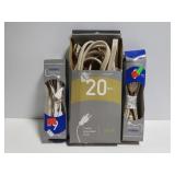 Extension cord trio in boxes