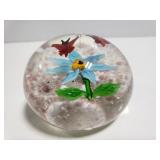 Flower and butterfly paperweight
