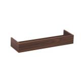 Three wingits walnut finish floating shelves new